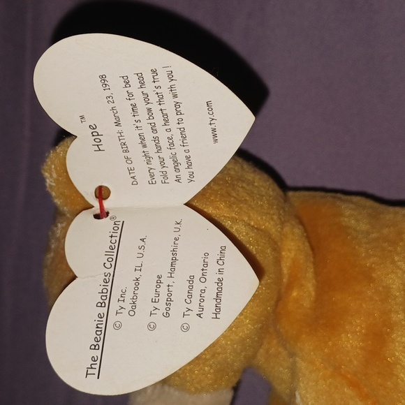 Hope TY beanie baby - Picture 5 of 6
